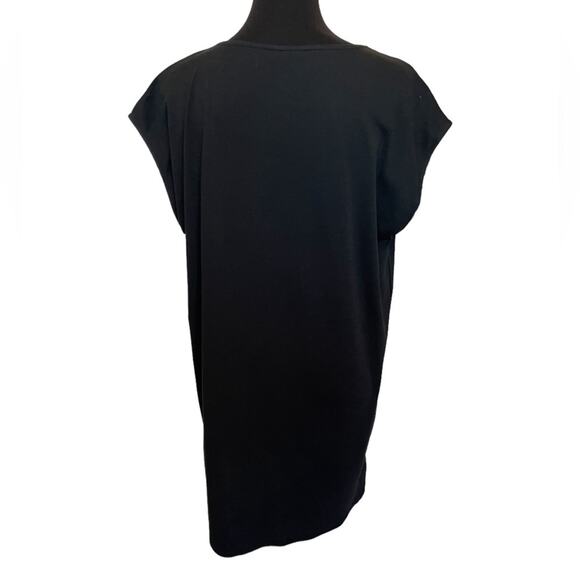 New ~ EILEEN FISHER ~  Cap Sleeve Tunic Top XS OVERSIZED 100% Organic Cotton - Picture 3 of 11